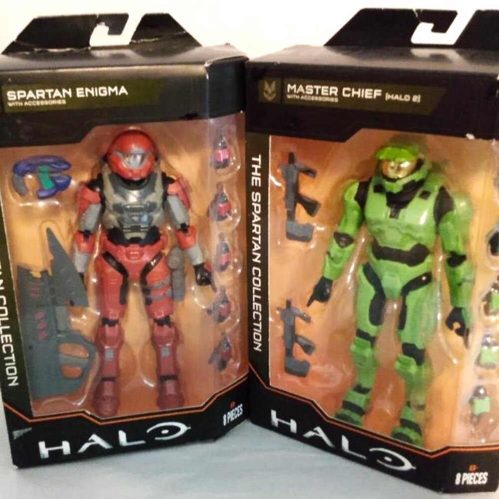BUNDLE - HALO - SPARTAN COLLECTION - MASTER CHIEF & SPARTAN ENIGMA  NIB